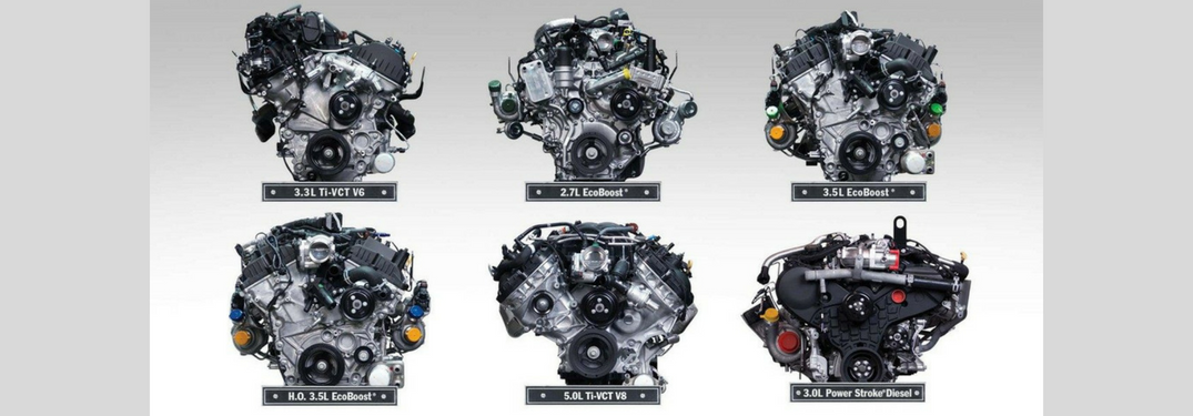 All six engine options of the 2018 Ford F-150