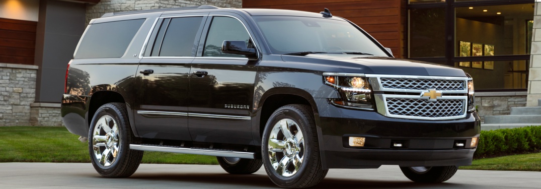 black Chevy Suburban front side view