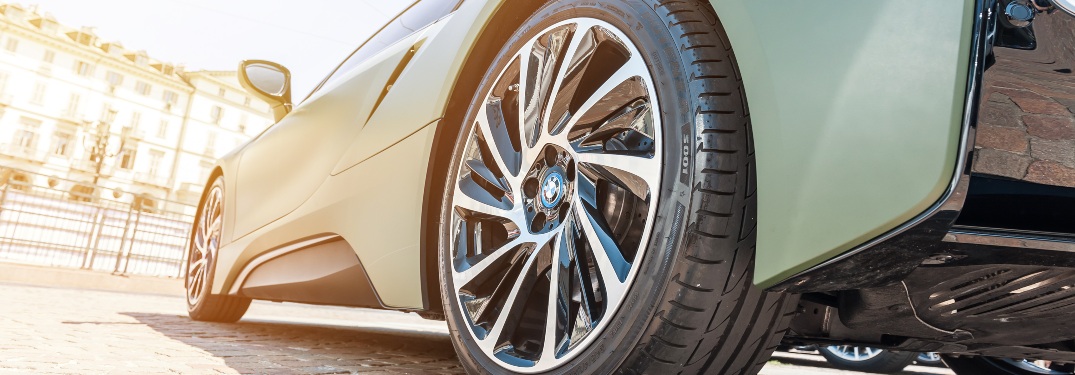 Close up of vehicle wheel