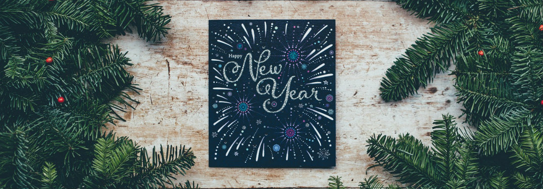 Happy New Year written on chalkboard