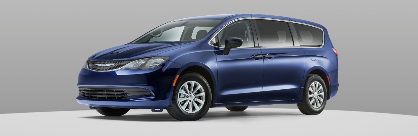 2020 Chrysler Voyager with plain white background