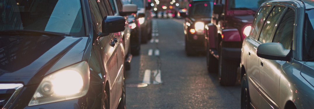 Many vehicles on traffic