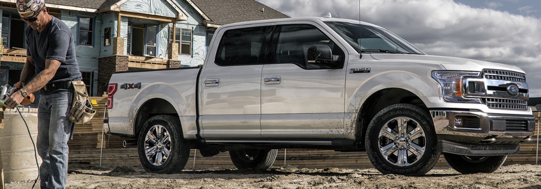 2020 Ford F-150 at a work site