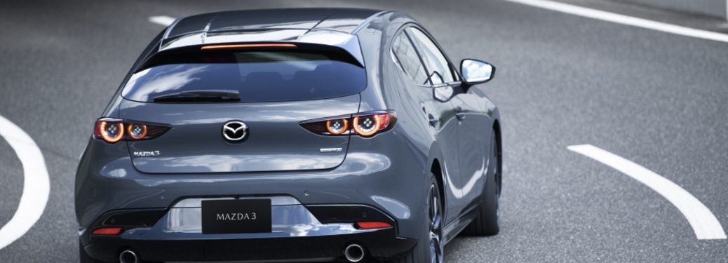 2020 Mazda3 Hatchback on road