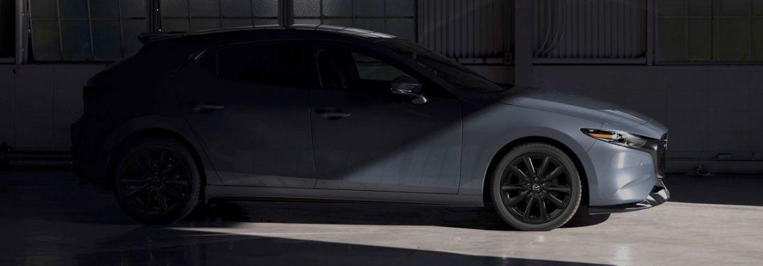 2021 Mazda3 Hatchback in shadowy garage