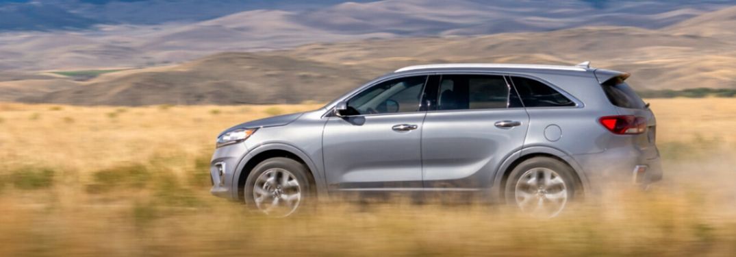 2020 Kia Sorento parked in a field