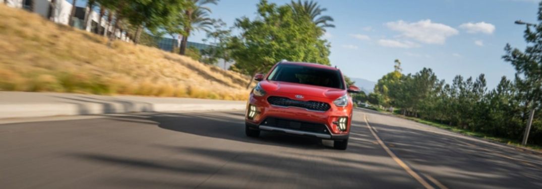 2021 Kia Niro driving front view