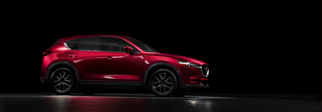 side view of red 2018 mazda cx-5
