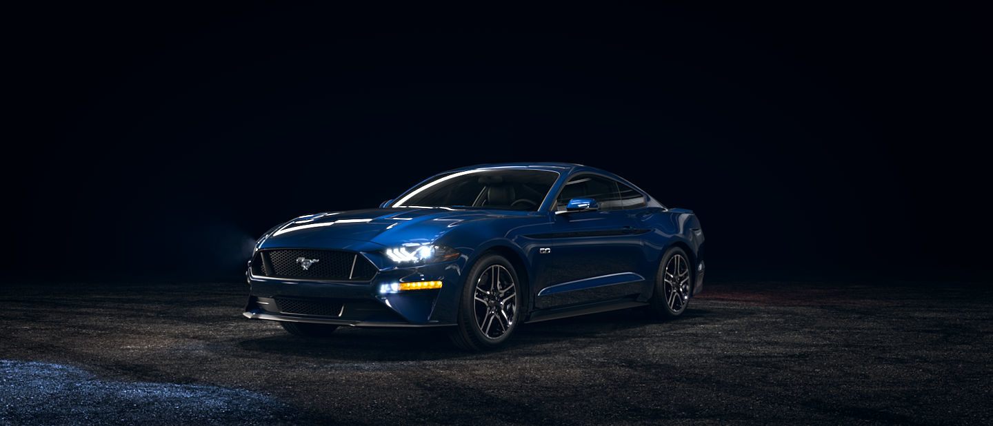 2019 Ford Mustang Kona Blue Exterior Coloro Akins Ford