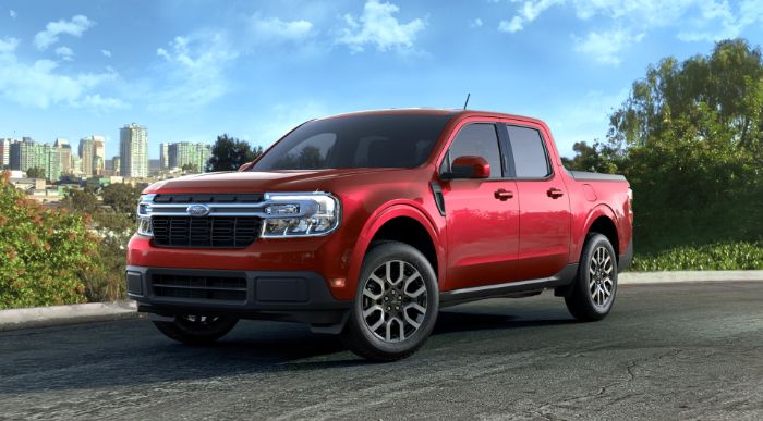 2022 Ford Maverick in Hot Pepper Red