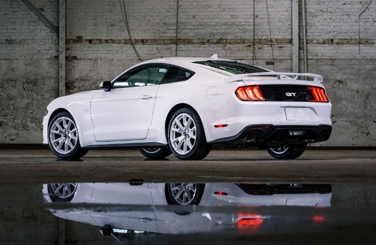 2022 Ford Mustang Coupe Ice White Edition rear profile