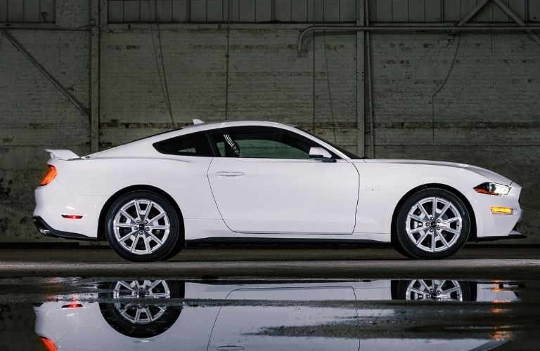 2022 Ford Mustang Coupe Ice White Edition side profile