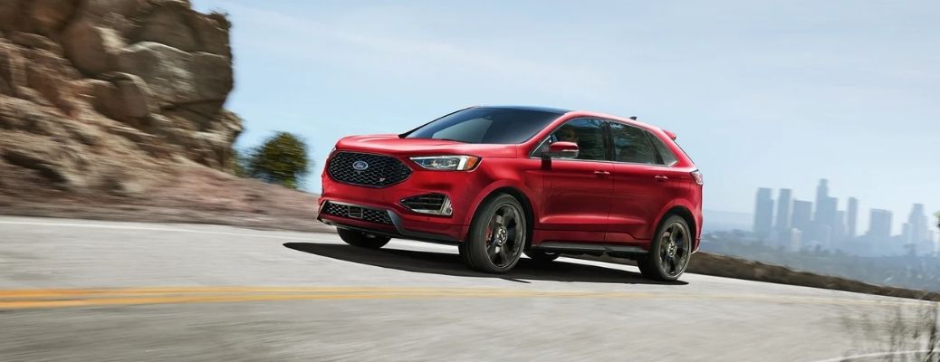 2022 Ford Edge ST in Rapid Red