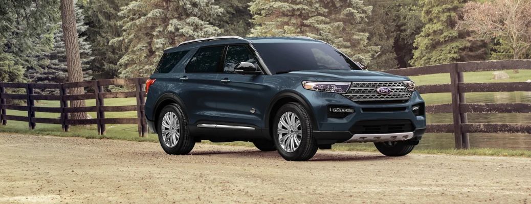 front quarter view of the 2023 Ford Explorer