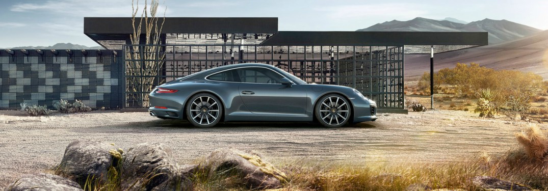 gray Porsche 911 side view