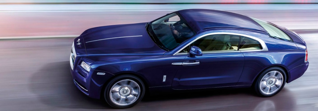 blue Rolls Royce Wraith side view