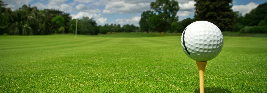 golf ball on tee