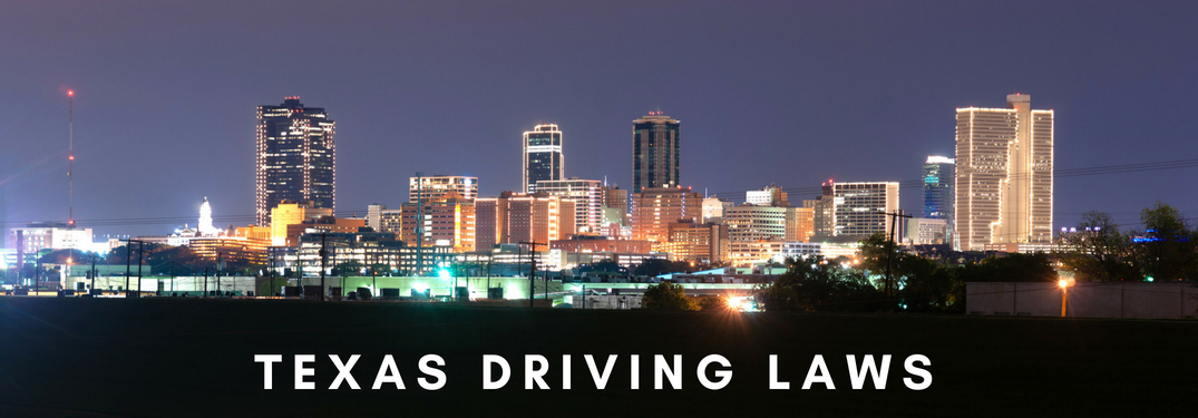 city skyline - texas driving laws