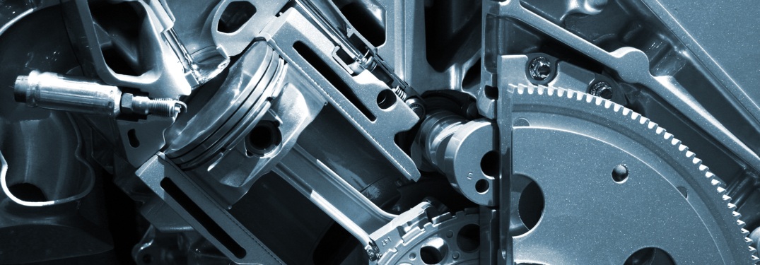 cutaway view of a car engine cylinder