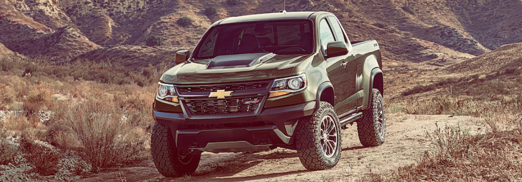 green 2018 Chevy Colorado front view