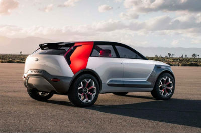 Kia Habaniro rear fascia passenger side parked