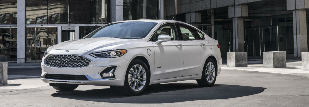 2019 Ford Fusion Trim Level Expectations with image of Fusion parked outside a building