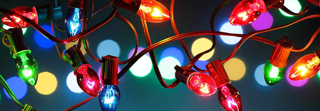 A string of Christmas lights