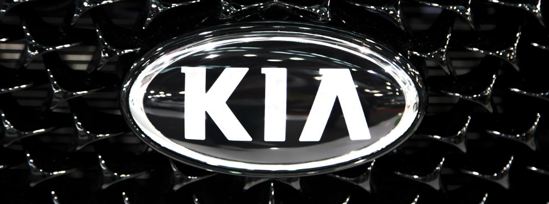 Kia logo on the traditional tiger nose grille