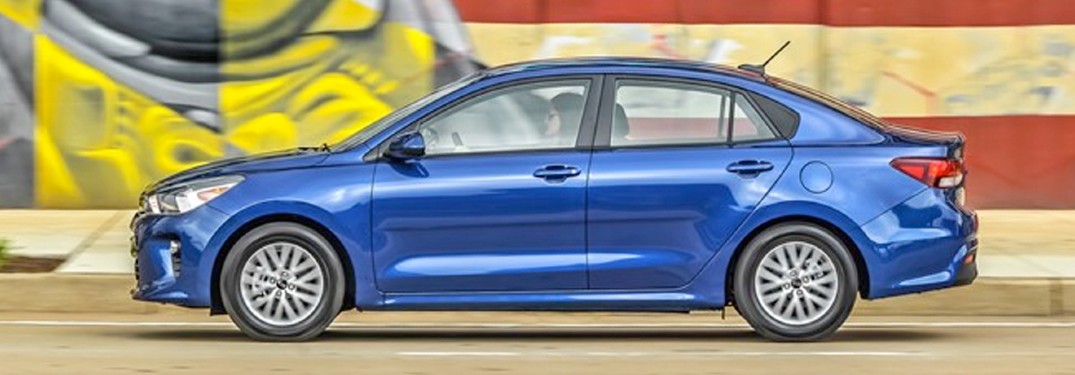 sideview of the 2020 Kia Rio