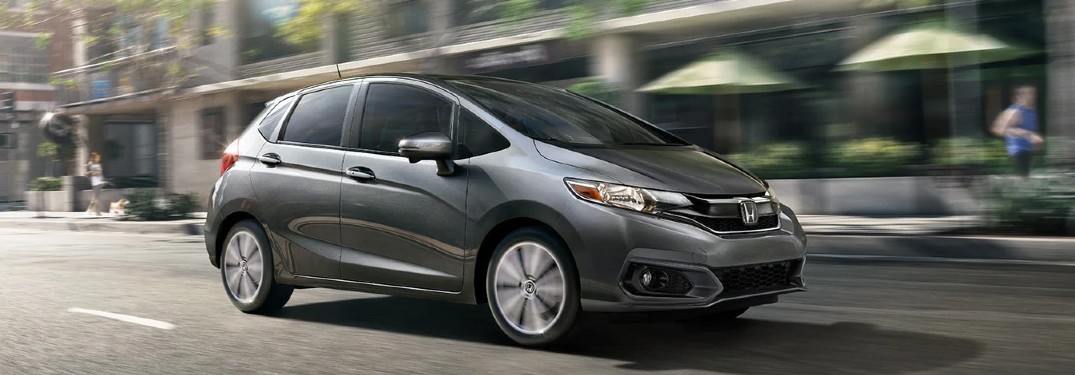 2020 Honda Fit driving on a road