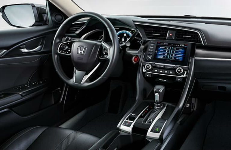 2020 Honda Civic Sedan dashboard and steering wheel