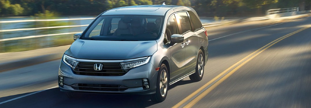 2021 Honda Odyssey driving on a road