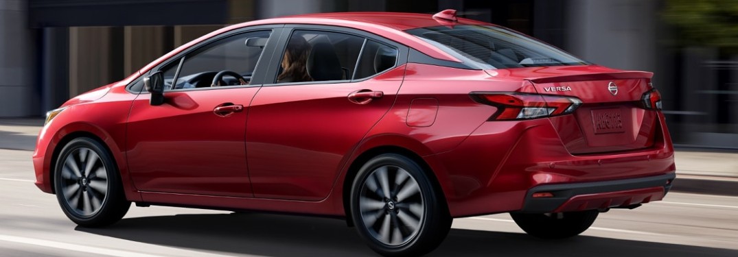 2020 Nissan Versa side and rear profile