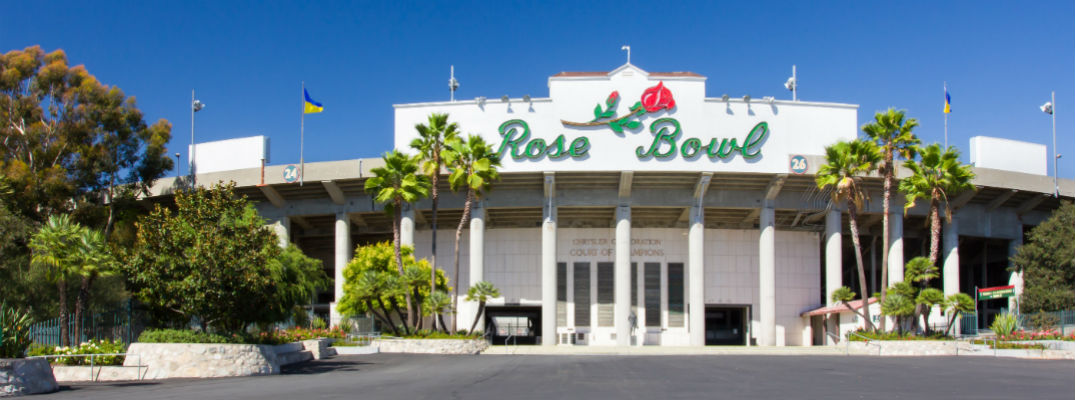 The Rose Bowl of Pasadena home of the UCLA Bruins