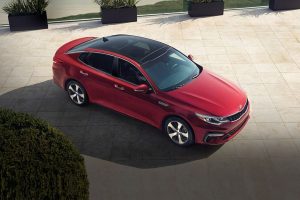 2020 Kia Optima from top passenger side