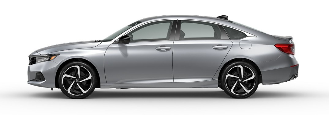 2021 Honda Accord Sport Special Edition exterior side shot with Lunar Silver Metallic paint color option