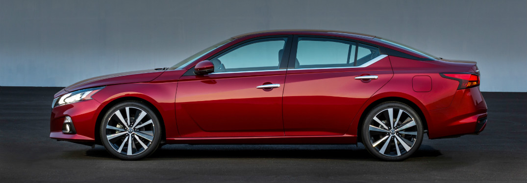 2019 Nissan Altima side exterior red