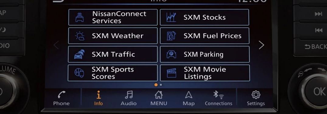 Image of NissanConnect technology in use
