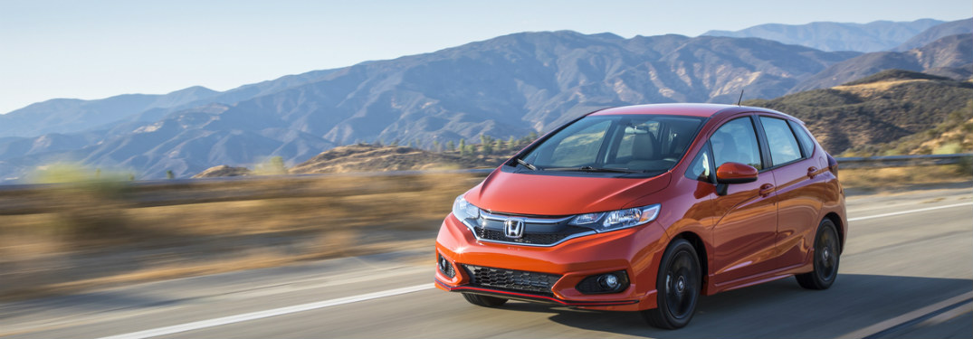 2019 Honda Fit driving down road