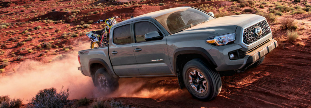 full view of 2018 tacoma driving