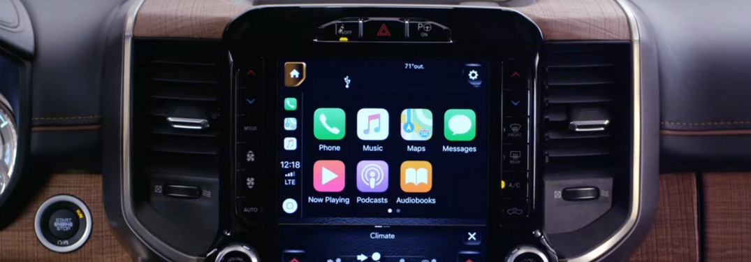 Screenshot of 2019 Ram 1500 Apple CarPlay experience