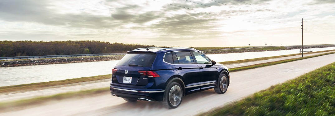 2021 Volkswagen Tiguan driving down road