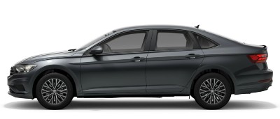 2021 VW Jetta in platinum gray