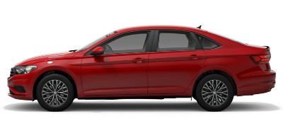 2021 VW Jetta in tornado red