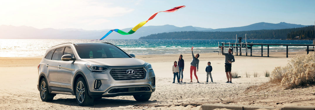 2018 Hyundai Santa Fe XL on the beach