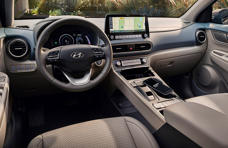 interior of the 2020 Hyundai Kona Electric