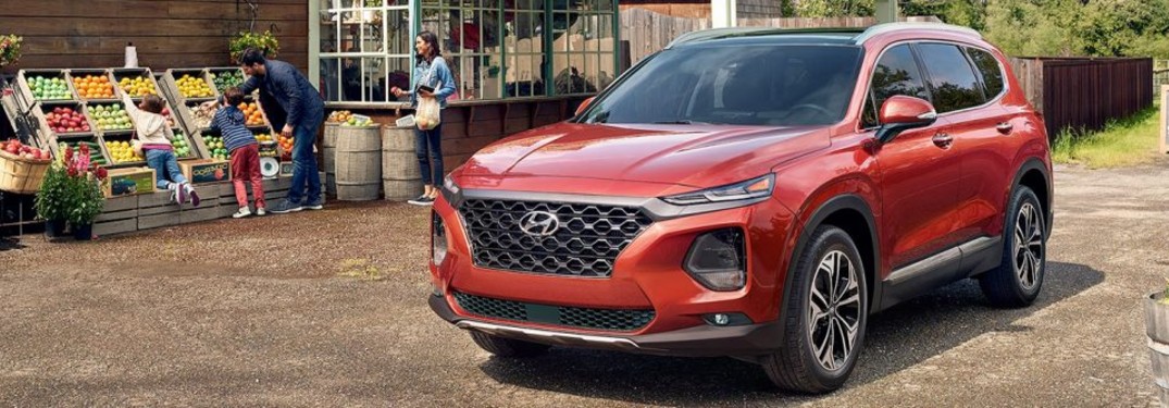 2020 Hyundai Santa Fe on the road