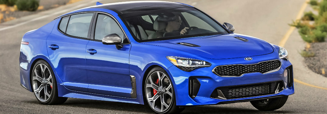 2018 Kia Stinger front exterior blue
