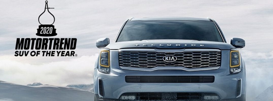 2020 Kia Telluride 2020 MotorTrend SUV of the Year Award Banner