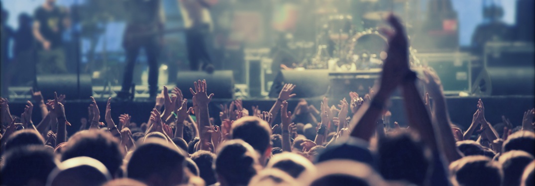 A crowd at a concert